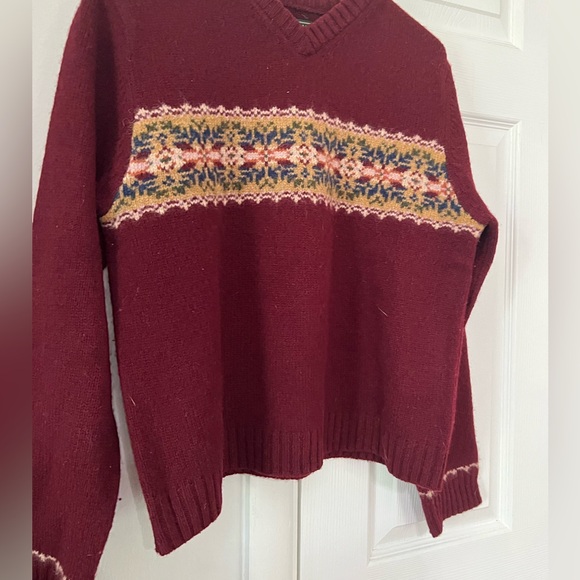 Cranberry Wool Sweater - Picture 2 of 6